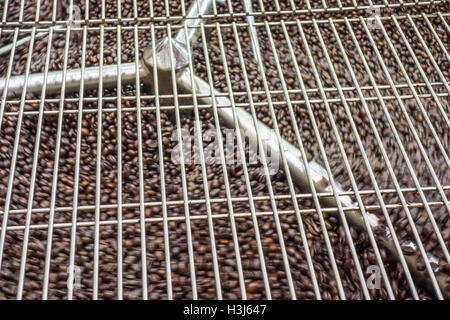 Coffee roasting machine Stock Photo