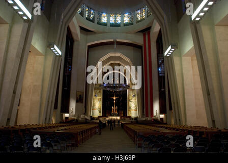 Interior of Saint Joseph's Oratory in Montreal Stock Photo