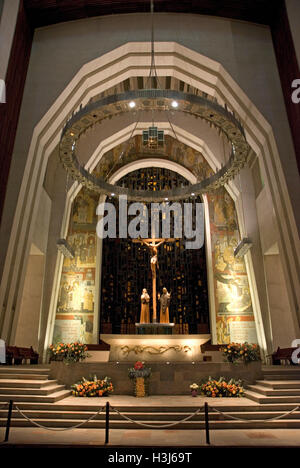 Interior of Saint Joseph's Oratory in Montreal Stock Photo