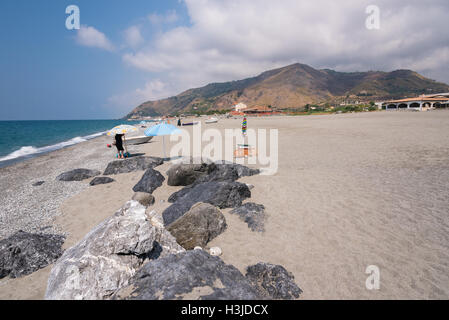 Rocky coast of Tyrrhenian sea in Campora San Giovani in Calabria, Italy Stock Photo