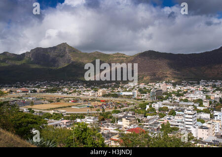 View over Port Louis the capital of Mauritius Stock Photo