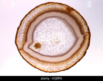 Agate polished section, Stock Photo