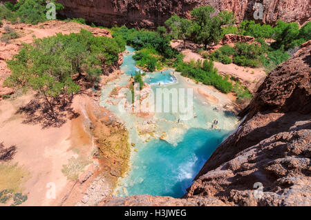 Havasu Falls district, Havasupai Indian Reservation Stock Photo