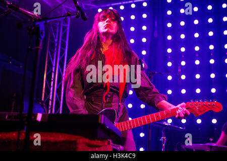 Milan Italy. 08th October 2016. The Mexican garage punk band LE BUTCHERETTES performs live on stage at Tunnel Credit:  Rodolfo Sassano/Alamy Live News Stock Photo