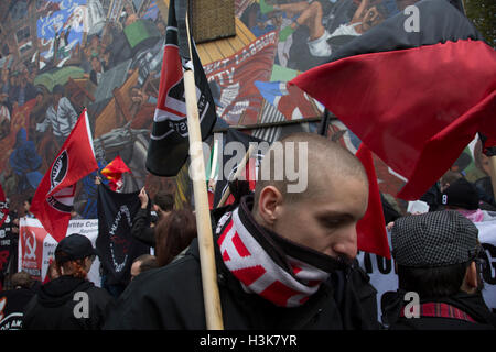 Tens of thousands gather in front of the Serbian parliament during a ...