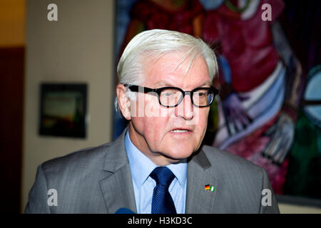 Abuja, Nigeria. 10th Oct, 2016. German foreign minister Frank-Walter Steinmeier visits Nigeria Credit:  Rey T. Byhre/Alamy Live News Stock Photo