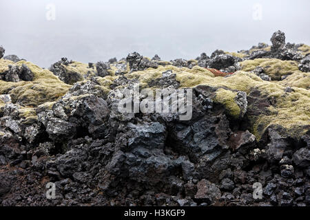 cross section of lava flow Iceland Stock Photo - Alamy
