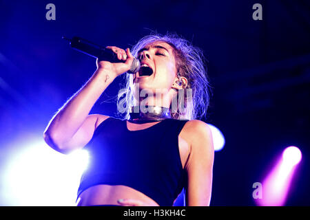 BARCELONA - SEP 23: Nonono (Swedish singer) performs live on stage during a concert at Barcelona Accio Musical (BAM): Stock Photo