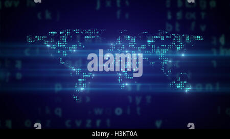 India map with binary code on white illustration Stock Photo - Alamy