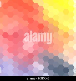 Watercolor abstract colorful background with fantastic polygons elements. Background for design template. Stock Vector