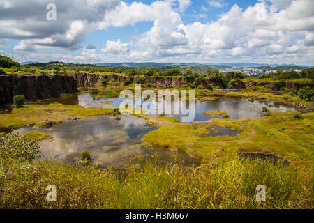 Pune City seen from vetal hill, India, Maharashtra Stock Photo