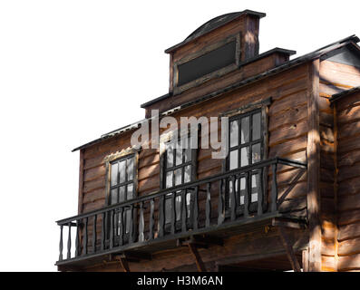 wooden building in style the wild west Stock Photo