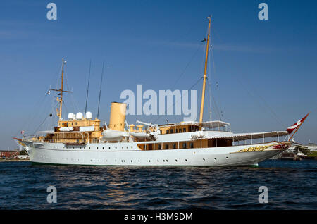HDMY Dannebrog,royal yacht,copenhagen Stock Photo