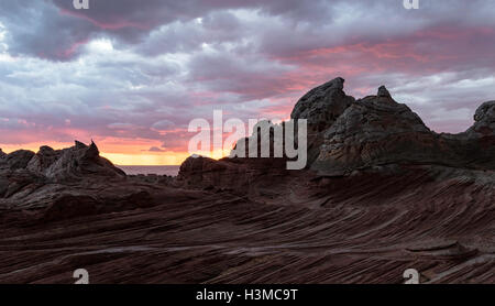 White Pocket, Paria Plateau, Arizona, USA Stock Photo
