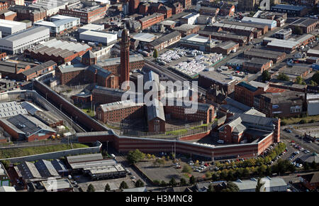 aerial view of HMP Manchester Strangeways Prison, UK Stock Photo