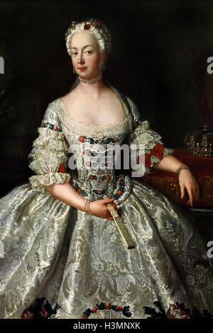 Elisabeth Christine, Queen of Prussia (1740-1797) by Pesne, Antoine  German Germany ( Königin von Preußen  ) Stock Photo