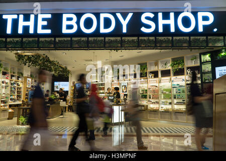 View of the shopfront of the fresh handmade cosmetics and beauty store LUSH  in Broadmead in Bristol with two women shoppers walking out of the door  Stock Photo - Alamy