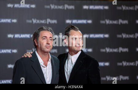 Premier in Rome for the new television series 'The Young Pope' by Paolo Sorrentino, Rome, Italy. 9th October 2016 Stock Photo