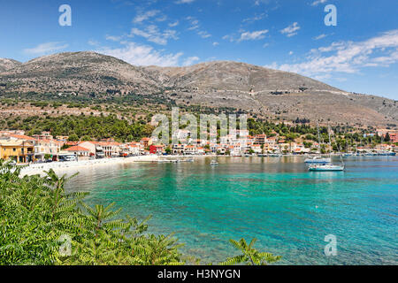 The port of Agia Efimia in Kefalonia island, Greece Stock Photo