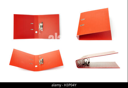 Set of Office folder isolated over the white background Stock Photo - Alamy
