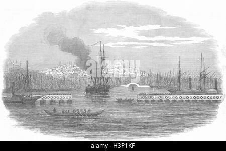 TURKEY The Golden Horn, Istanbul 1850. Illustrated London News Stock Photo