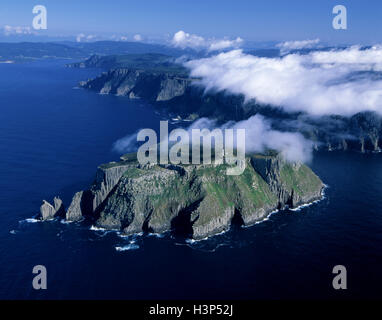 Tasman Island and Cape Pillar, Stock Photo