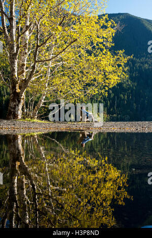 Lake Crescent - Olympic National Park - near Port Angeles, Washington USA Stock Photo