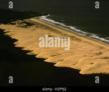 Pattern of sand dunes south of Hat Head, Stock Photo