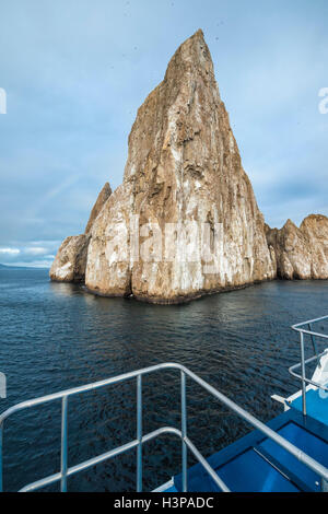 Kicker Rock or Roca Leon Dormido, San Cristobal Island, Galapagos, Ecuador, Unesco World Heritage Site Stock Photo