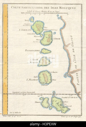 'Carte particulière des Isles Moluques'. Moluccas Maluku. BELLIN/SCHLEY ...