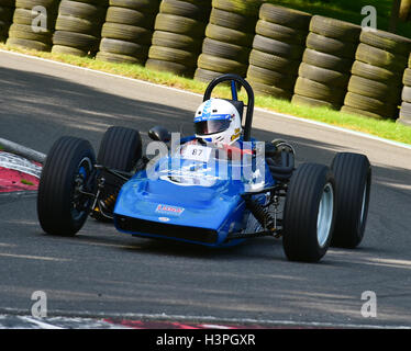 Ian Jeary, Elden Mk8, Classic Formula Ford 1600, VSCC, Shuttleworth trophy, Nuffield Trophy, Cadwell Park 24th July 2016. 2016, Stock Photo