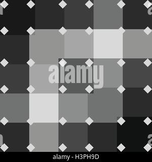 Monochrome abstract background geometric pattern seamless Stock Vector