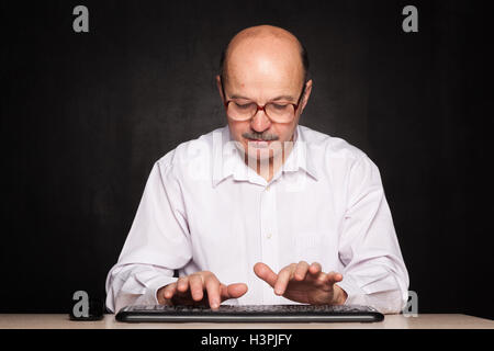 Communication on the Internet and correspondence online. Blogging on the Internet Stock Photo