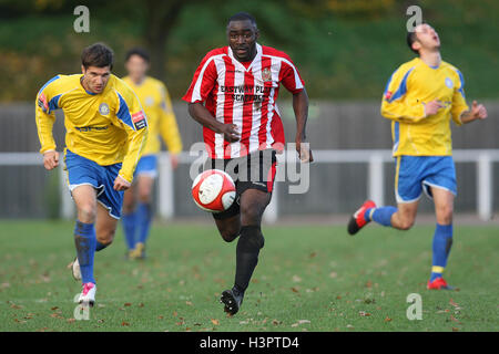 Tambeson Eyong in action for Hornchurch - AFC Hornchurch vs Concord Rangers - Ryman League Premier Division Football at The Stadium - 06/11/10 Stock Photo