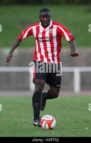 Tambeson Eyong of Hornchurch - AFC Hornchurch vs Concord Rangers - Ryman League Premier Division Football at The Stadium - 06/11/10 Stock Photo