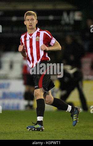 Lewis Smith of Hornchurch - AFC Hornchurch vs Harrow Borough - Ryman League Premier Division Football at The Stadium, Upminster Bridge - 10/01/12 Stock Photo