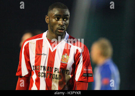 Tambeson Eyong of Hornchurch - AFC Hornchurch vs Tonbridge Angels - Ryman League Premier Division Football at The Stadium - 13/11/10 Stock Photo