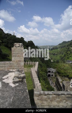 The historical architecture Kangra Fort is located 20 kilometers from the town of Dharamsala on the outskirts of  Kangra, India. Stock Photo