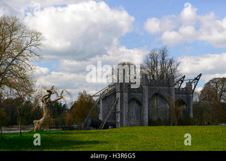 Leviathan of Parsonstown, great telescope, birr castle, observatory, demesne, Earl of Rosse, astronomy, astronomer, world famous, Offaly, RM Ireland, Stock Photo