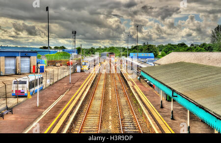 Coleraine railway station - County Londonderry, Northern Ireland Stock Photo