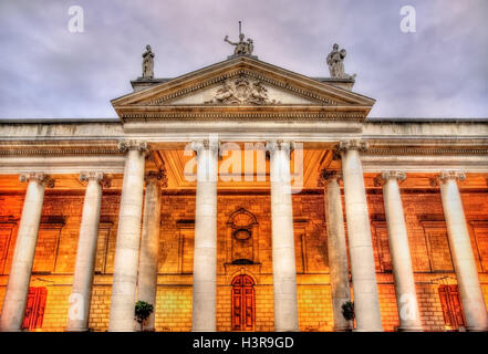 The Irish Houses of Parliament in Dublin Stock Photo