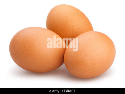 eggs isolated on white Stock Photo