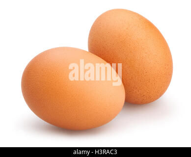 eggs isolated on white Stock Photo