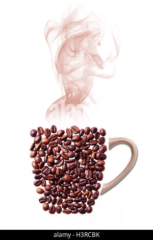 A cup of coffee made from real coffee beans Stock Photo