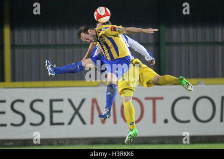 Joe Turner in action for Romford - Romford vs Concord Rangers - Ryman League Cup First Round Football at Ship Lane, Thurrock FC - 24/10/12 Stock Photo