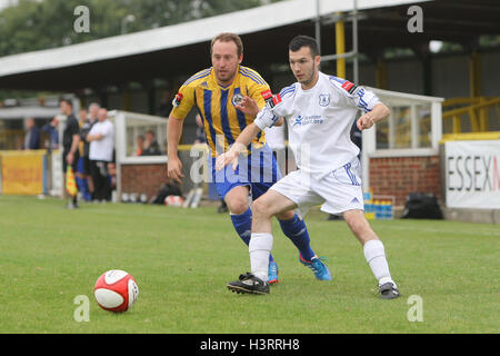 Joe Turner in action for Romford - Romford vs Wroxham - Ryman League Division One North Football at Ship Lane, Thurrock FC - 02/09/12 Stock Photo