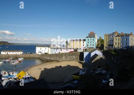 The harbour at Tenby, Pembrokeshire, Wales, UK