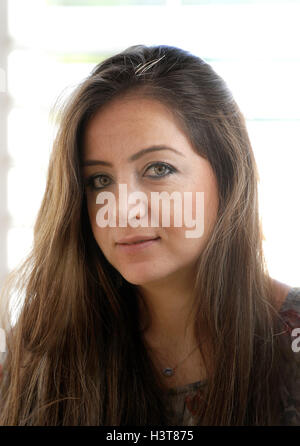 Syrian journalist Zaina Erhaim, 31, who had her passport taken off her by the British government after the Syrian authorities reported it stolen. Stock Photo