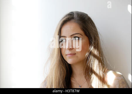 Syrian journalist Zaina Erhaim, 31, who had her passport taken off her by the British government after the Syrian authorities reported it stolen. Stock Photo