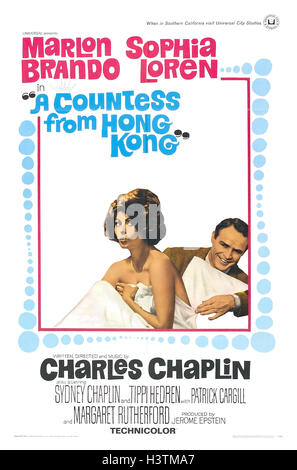 A COUNTESS FROM HONG KONG 1967 Universal Pictures film with Sophia Loren and Marlon Brando directed by Charles Chaplin Stock Photo